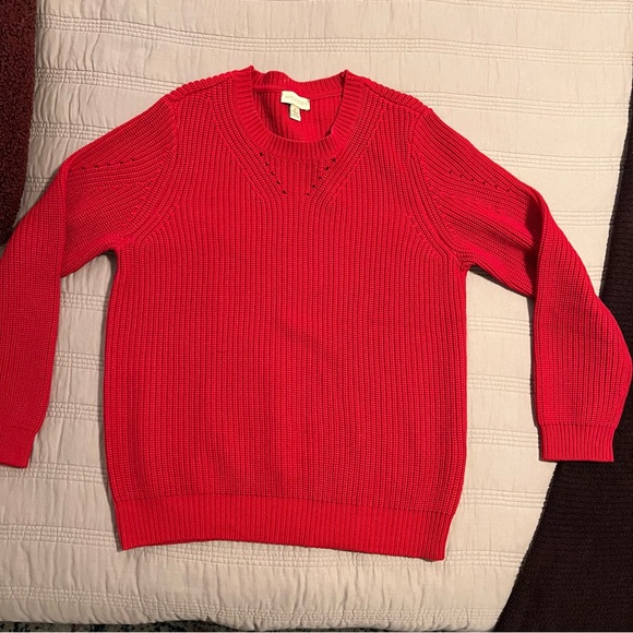 Appleseed's Red Classic Crewneck Sweater - Picture 3 of 7